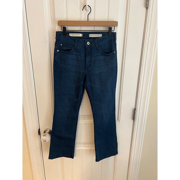 Anthropologie Pilcro & The Letterpress High-Rise Bootcut Jeans Size 27 Dark Wash - Picture 1 of 5